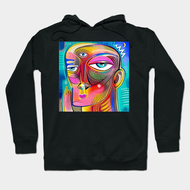 Art face Hoodie by Daria Kusto